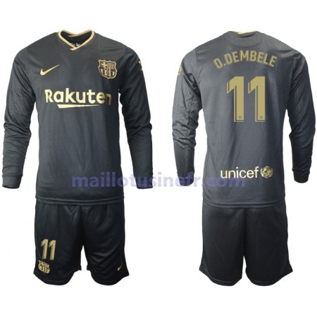 Maillot de Foot FC Barcelone Ousmane Dembele 11 Extérieur 2020-21 Manches Longues - Enfant Maillot de Foot FC Barcelone Ousmane Dembele 11 Extérieur 2020-21 Manches Longues - Enfant